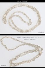 画像2: 【シルバーチェーン】シルバー マリーナ　ロロマリーナチェーン　マリンチェーン 幅4mm 45cm 50cm 60cm 70cm ネックレス チェーン シルバー925 SILVER Necklace chain 銀 鎖 首飾り【ギフト】 シルバー925チェーン シルバーネックレスチェーン　ハンドメイド (2)