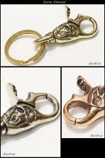 画像3: キーホルダー キーフック　キーチェーン ゴールド　silver　クロス　十字架　真鍮　ＢＲＡＳＳ　ブラス　釣り針フック ウォレット　財布　バイカー　ライダース　ウォレットチェーン【diosbras-ディオブラス-】【メール便送料無料】 (3)