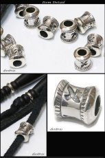 画像2: ビーズ シルバー シルバー925 ビーズ アクセサリー ハンドメイド パーツ イーグル 羽根 フェザー アラベスク トライバル  縦8.6mm 直径7.6mm 縦6,5mm 直径6.5mm 穴径3,6mmメール便全国送料無料 (2)
