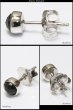 画像2: 【オニキス ピアス】5mm 本物シルバー925/　ピアス 片方 パワーストーン/ピアス片耳・片方販売ピアス メンズ レディース ブリリアントカット　≪小≫ (2)