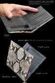 画像5: メンズ二つ折り レザーウォレット 本革 蛇皮 黒蛇　ブラック　パイソン革 蛇革 ヘビ皮　シンプル スーパースリム 極薄 メンズ短財布 レザーウォレット 革財布 皮財布 ショートウォレット 本物 天然皮革 レディース お財布 紳士財布 婦人財布 プレゼント サイフ 二つ折り財布