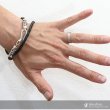 画像5: レザーブレスレット　シルバーブレスレットアラベスク　唐草　２連レザーブレスレット4本編み　フック　百合　ユリの紋章　リリー　Tバー　スカル　ドクロ　ボーン　シルバー９２５製　スカル　ユリ　クロス　メンズ　レディース【SA】【diosbras-ディオブラス-】 (5)