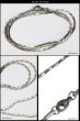 画像2: ステンレス　サージカルステンレス【シルバーチェーン】シルバー スエッジ　キヘイ アズキチェーン　カット　丸　小豆チェーン アンカーチェーン 幅1,5mm 45cm 50cm ネックレス チェーン  鎖 首飾り【ギフト】 チェーン シルバーネックレスチェーン　あずきチェーン (2)
