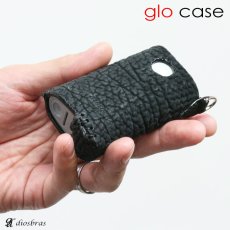 画像4: 【アウトレットセール】グローケース グロー ケース glo カバー 本革 シャークスキン　サメ革　鮫革　シャーク　レザー メンズ レディース 革 グロー専用 電子タバコ 電子タバコケース カバー フック　カラビナ　本革  ≪メール便なら送料無料≫【diosbras-ディオブラス-】 (4)