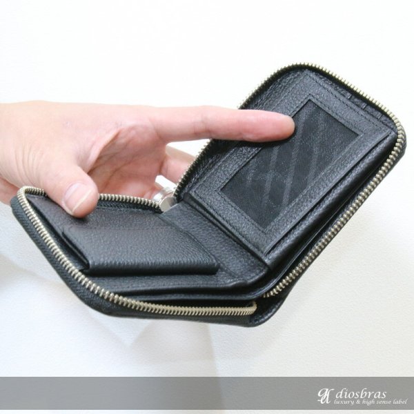 画像4: 財布 ラウンドファスナー メンズ レディース 本革 シャークスキン 鮫革 サメ革 ショートウォレット ラウンドファスナー ウォレット  ラウンド ジッパー ZIPPER 財布 レザーウォレット ロングウォレット バイカー 長財布 牛革 紳士 婦人 シンプル パスケース付き