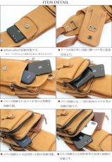 画像5: ボディバッグ 本革 ワンショルダーバッグ 革 メンズ ハンドメイド レザー | ボディーバッグ レザーバッグ ショルダーバッグ 牛革 ショルダーバック ショルダー ギフト　誕生日プレゼント バッグ ボディバック 大容量 ペットボトル ワンショルダー コンチョ (5)