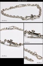 画像3: シルバーブレスレット　シルバーアクセサリー　クロス　十字架　シルバーアクセサリー メンズ シルバーバングル (3)