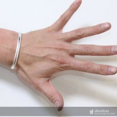 画像3: 【シルバーバングル】叩き　カット　カッティング　プレート　プレーンバングル　シンプル　シルバーアクセサリー メンズ シルバーバングル ブレスレット シルバー925 メンズアクセサリー　レディース　人気 バングル (3)