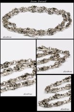 画像2: ネックレス/チェーン/ネックレスチェーン/メンズ/レディース/シルバーネックレス/シルバー925 クロス　十字架 デザイン　クラウンネックレスチェーン/シルバー925　【送料無料】 (2)