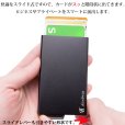 画像5: アルミニウム スライド　カードケース スキミング防止 磁気 防止 薄型 スリム RFID カードホルダー スライド式 マネークリップ メンズ レディース キャッシュレス ミニマリスト プレゼントおしゃれ 人気 オススメ おすすめ 【メール便送料無料  】