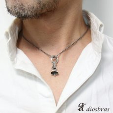 画像3: アラベスク　シルバー925 鈴　ベル　バイカーベル ペンダント クロス　十字架　ガーディアンベル ゴシック  [ メンズ | シルバーネックレス | シルバーアクセ | ペンダントトップ | ハード クロス　十字架 (3)
