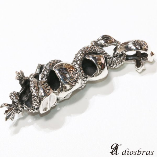 画像6: 【クロス ペンダント トップ】スカル スネーク 蛇 骸骨 ヘビ ブラック 十字架 ゴシック シルバー925ペンダント/ペンダント トップ シルバー 925/ネックレス/ ネックレス メンズ レディース【メール便なら送料無料】