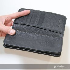 画像7: メンズ長財布 レザーウォレット 本革 スティングレイ カットエイ革 シンプルウォレット スリム メンズ長財布 レザーウォレット 革財布 皮財布 ロングウォレット 本物 天然皮革 ハンドメイド ウォレット お財布 紳士財布 婦人財布 プレゼント サイフ 牛革 ガルーシャ (7)