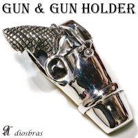 ガン　ガンホルダー　銃ホルダー　シルバー925　ペンダント/ペンダント トップ シルバー 925/ネックレス/ ネックレス メンズ レディース【メール便限定送料無料！！】