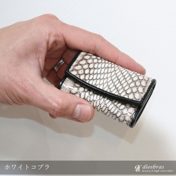 画像4: コインケース 小銭入れ 極小 コブラ革 ヘビ革 蛇革 コインケース 小銭入れ ソフトレザー コンパクト 本革 牛革 box型小銭入れ プレゼントにも人気【diosbras-ディオブラス-】【メール便・ネコポス無料対象】