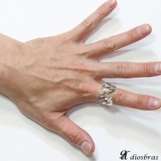 画像3: 【シルバーリング】【ドラゴン　リング】【シルバーアクセサリー】クロウ　爪　リング 龍　竜　シルバーアクセサリー メンズ シルバーリング 指輪 シルバー925 メンズアクセサリー 大きいサイズ フリーサイズ【メール便なら全国送料無料】 (3)