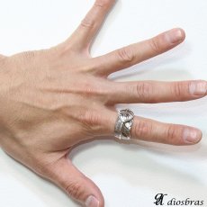 画像3: 【シルバー925】イーグル フェザー 指輪 リング / インディアンジュエリー/シルバー/羽/ネイティブ系 イーグル フェザーリング  シルバーアクセサリー メンズ シルバーリング シルバー925 メンズアクセサリー 大きいサイズ 真鍮製　フリーサイズ【メール便なら全国送料無料】 (3)