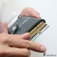 画像6: カードケース スライド スティングレイ スティングレー　ガルーシャ　財布　ウォレット　二つ折り財布　アルミニウム　カードケース スキミング防止 磁気 薄型 スリム RFID カードホルダー スライド式 マネークリップ メンズ レディース キャッシュレス ミニマリスト　エイ革