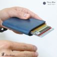 画像13: カードケース スライド イタリアンレザー イタリア　レザー　本革 牛革　財布　ウォレット　二つ折り財布　アルミニウム　カードケース スキミング防止 磁気 薄型 スリム RFID カードホルダー スライド式 マネークリップ メンズ レディース キャッシュレス ミニマリスト