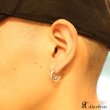 画像3: フープピアス フェザー　アラベスク　ゴシック　ピアス 　リング　ピアスリ　リング　シルバー９２５　ピアス メンズ レディース 激安ピアス イヤリング アクセサリー【フープ】本物シルバー９２５◇片方ピアス メンズ レディース (3)