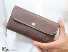 画像11: メンズ長財布 バイカーズウォレット レザーウォレット 本革 レザー メンズ長財布 大容量 長財布 バイカーズウォレット レザーウォレット メンズ長財布 革財布 皮財布 ロングウォレット ライダースウォレット 天然皮革 ハンドメイド ウォレット お財布 ヌメ革 ナチュラル (11)