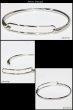 画像3: 【シルバーバングル】ハンドメイド プレート　ダブルライン　プレーンバングル　シンプル【シルバーアクセサリー】　シルバーアクセサリー メンズ シルバーバングル ブレスレット シルバー925 メンズアクセサリー　レディース　人気 バングル フック式　メール便送料無料 (3)