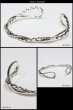 画像2: 【シルバーバングル】ハンドメイド　チェーン　デザイン　編み込み 網目 ツイストワイヤー【シルバーアクセサリー】バリチェーン　シルバーアクセサリー シルバーバングル ブレスレット シルバー925 メンズアクセサリー ネイティブアメリカン　人気 メール便送料無料 (2)