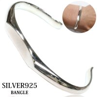 【シルバーバングル】オールエッジ　バングル　プレーンバングル　シンプル【シルバーアクセサリー】　シルバーアクセサリー メンズ シルバーバングル ブレスレット シルバー925 メンズアクセサリー　レディース　人気 ブレード　バングル