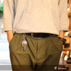 画像3: フェザー　ターコイズ　インレイ　キーホルダー キーフック　キーチェーン シルバー　silver　シルバー　真鍮　ＢＲＡＳＳ　ブラス　釣り針フック ウォレット　財布　バイカー　ライダース　ウォレットチェーン【diosbras-ディオブラス-】【メール便送料無料】 (3)