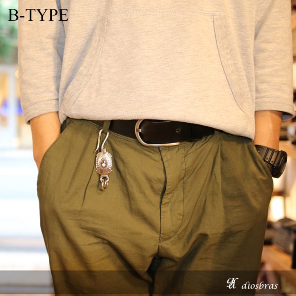 画像5: キーホルダー キーフック インレイ サンフェイス キーチェーン ターコイズ シルバー ナバホ インディアンジュエリー ネイティブアメリカン silver  真鍮 BRASS ブラス 釣り針フック ウォレット 財布 バイカー ライダース 【メール便送料無料】