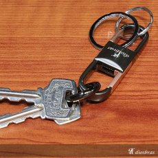 画像4: カラビナキーホルダー　ダブルクリップ　Wクリップ Wリング型キーホルダー キーホールディングス車 家 鍵 キーチェーン プレゼント 【メール便送料無料】 (4)