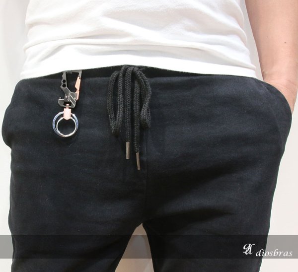 画像3: カラビナキーホルダー　栓抜き機能 Wリング型キーホルダー キーホールディングス車 家 鍵 キーチェーン プレゼント 【メール便送料無料】