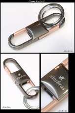 画像5: カラビナキーホルダー　ダブルクリップ　Wクリップ Wリング型キーホルダー キーホールディングス車 家 鍵 キーチェーン プレゼント 【メール便送料無料】 (5)