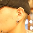 画像3: マリア　リング　フープ スカル　中折れ式　ステンレス　ピアス メンズ レディース 激安ピアス イヤリング アクセサリー【マリア】ステンレス　◇片方ピアス メンズ レディース 13mm (3)