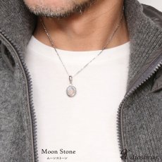 画像2: ペンダント　ムーンストーン　ラブラドライト トップ シルバーアクセサリー　ナバホ　パワーストーン インディアンジュエリー/シルバー925/フェザーネックレス メンズ レディース【メール便なら送料無料】 (2)