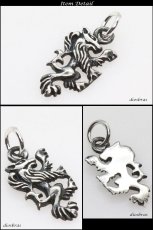 画像2: ウルフ　狼 ペンダント トップ　ゴシック　シルバー925ペンダント/ペンダント トップ シルバー 925/ネックレス/ ネックレス ライオン　獅子　メンズ レディース　ネイティブ　インディアン≪メール便なら送料無料!!≫ (2)