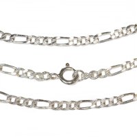 【シルバーチェーン】シルバーフィガロチェーン 幅2mm 40cm 45cm 50cm ネックレス チェーン シルバー925 SILVER Necklace chain 銀 鎖 首飾り フィガロ【メール便無料】【ギフトOK】 シルバー925チェーン シルバーネックレスチェーン