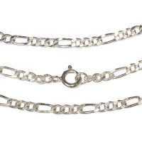 【シルバーチェーン】シルバーフィガロチェーン 幅2mm 40cm 45cm 50cm ネックレス チェーン シルバー925 SILVER Necklace chain 銀 鎖 首飾り フィガロ【メール便無料】【ギフトOK】 シルバー925チェーン シルバーネックレスチェーン