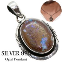 【diosbras-ディオブラス-】一点物ボルダー　　オパール　中サイズ　ペンダント　ネックレス　ＯＰＡＬ　オーストラリア原産　原石カット【メール便送料無料】