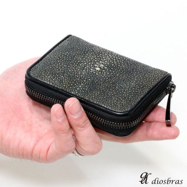 画像19: 財布 ラウンドファスナー メンズ レディース 本革 スティングレー エイ革 大人気 ラウンドファスナー ウォレット ガルーシャ ラウンド ジッパー ZIPPER 財布 ヌメ革 レザーウォレット ロングウォレット バイカー ミニ財布 牛革 紳士 婦人 サイフ スティングレイ LUCE-ルース-