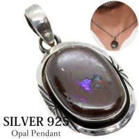 【diosbras-ディオブラス-】一点物ボルダー　　オパール　中サイズ　ペンダント　ネックレス　ＯＰＡＬ　オーストラリア原産　原石カット【メール便送料無料】