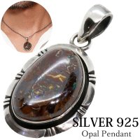 【diosbras-ディオブラス-】一点物ボルダー　　オパール　中サイズ　ペンダント　ネックレス　ＯＰＡＬ　オーストラリア原産　原石カット【メール便送料無料】