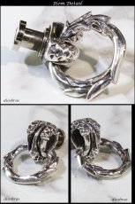 画像3: コンチョ ドラゴン　クロウ 爪　竜　龍　ジョイントパーツ　ドロップハンドル　コンチョ シルバー９２５ コンチョ　（ネジ式）【diosbras-ディオブラス-】【メール便送料無料！！】 (3)