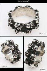 画像2: 【シルバーリング】【スカルリング】【シルバーアクセサリー】スカル ボーンハンド ドクロ スカルリング シルバーアクセサリー メンズ シルバーリング 指輪 シルバー925 メンズアクセサリー 大きいサイズ【メール便なら全国送料無料】 (2)