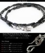 画像3: ネックレス　ハイグレード　最上級　オニキス　スクエアエッジカット 馬蹄　ホースシュー　フェザー ネックレス メンズ ネイティブ /羽/オニキス シルバー９２５ チェーン　メディスンホイール　フェザー 4.5mm〜5mm【diosbras-ディオブラス】 (3)
