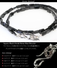画像3: ネックレス　ハイグレード　最上級　オニキス　スクエアエッジカット 馬蹄　ホースシュー　フェザー ネックレス メンズ ネイティブ /羽/オニキス シルバー９２５ チェーン　メディスンホイール　フェザー 4.5mm〜5mm【diosbras-ディオブラス】 (3)