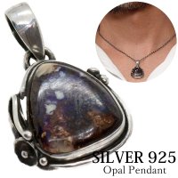 【diosbras-ディオブラス-】一点物ボルダー　　オパール　小サイズ　ペンダント　ネックレス　ＯＰＡＬ　オーストラリア原産　原石カット【メール便送料無料】