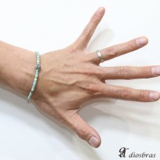 画像5: 【diosbras-ディオブラス】ターコイズ　馬蹄　ホースシュー　フェザー ブレスレット　ブレス メンズ ネイティブ /羽/ターコイズ/オニキス シルバー９２５ チェーン　メディスンホイール　フェザー (5)