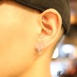 画像3: フープピアス 　リング　シルバー９２５　ピアス メンズ レディース 激安ピアス イヤリング アクセサリー【フープ】本物シルバー９２５◇片方ピアス メンズ レディース　鏡面　ミラーカット　12mm (3)