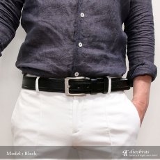 画像2: ベルト メンズ 本革 ビジネス ロング 本革ベルト 黒 茶 メンズベルト 男性用 カジュアル おしゃれ シンプル 革ベルト メンズベルト 父の日 ビジネス 紳士用 ビジネスカジュアル 送料無料 ネイビー　キャメル　ブラウン　ブラック (2)